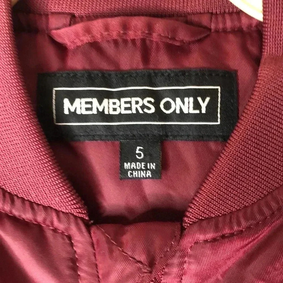Memebers Only Flight Satin MA1 Kids Bomber Jacket - Picture 4 of 11